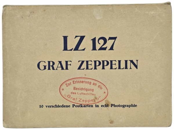 Original WW2 German Postcard - LZ 127 Graf Zeppelin, 10 Postkarten