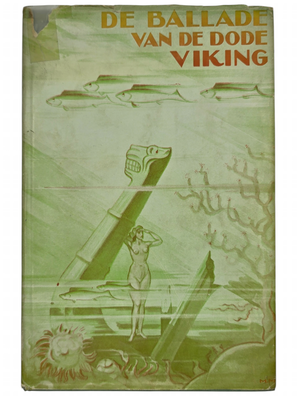 Original WW2 Dutch Collaboration Book - De Ballade van de dode Viking, George Kettmann (1956)