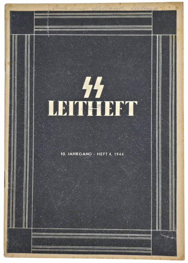 Original WW2 German Waffen SS Brochure - SS Leitheft 10th Year No. 4 (1944)