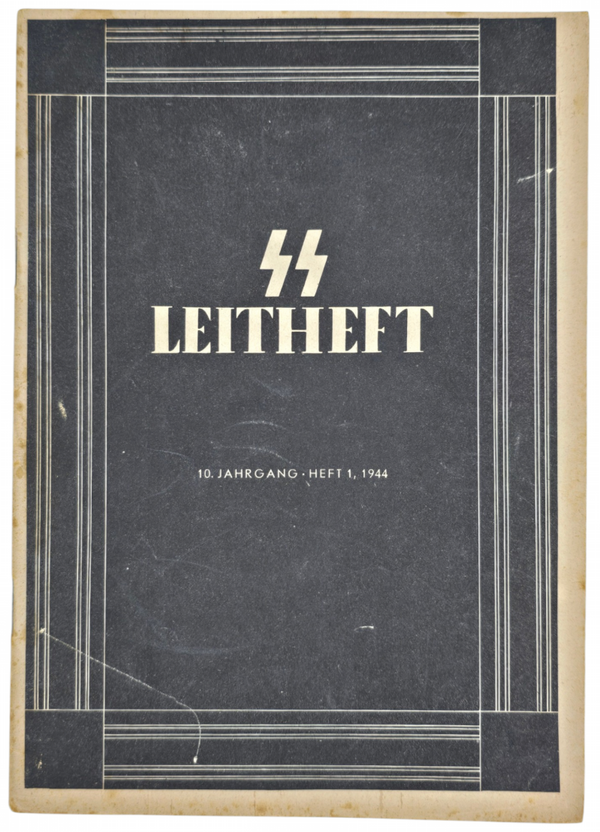 Original WW2 German Waffen SS Brochure - SS Leitheft 10th Year No. 1 (1944)