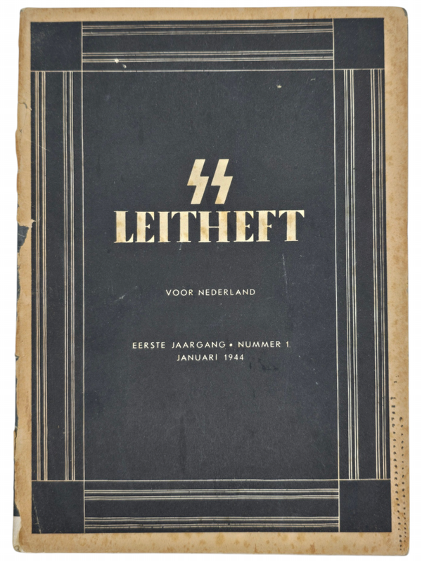 Original WW2 Dutch Waffen SS Brochure - SS Leitheft voor Nederland, 1st year No. 1 (1944)