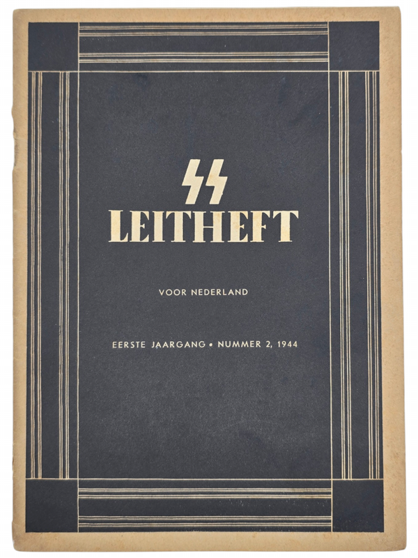 Original WW2 Dutch Waffen SS Brochure - SS Leitheft voor Nederland, 1st year No. 2 (1944)