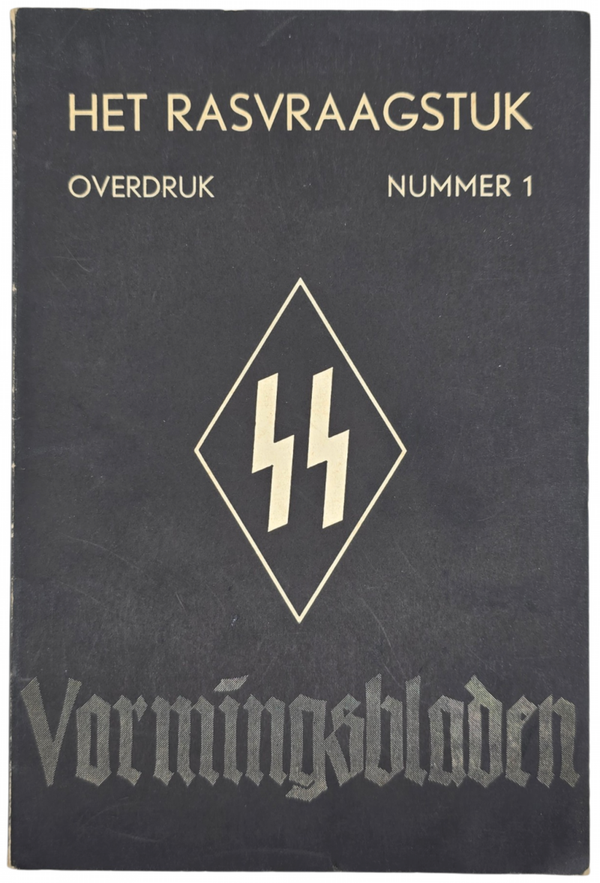 Original WW2 Dutch Waffen SS Brochure - Het Rasvraagstuk, J. C. Nachenius 2nd edition (1941)