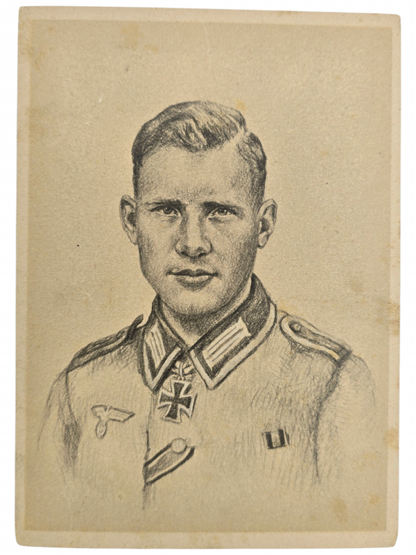 Original WW2 German Postcard - Knights Cross Wearer Ritterkreuzträger Gefreiter Hubert Brinkforth, Grenadier