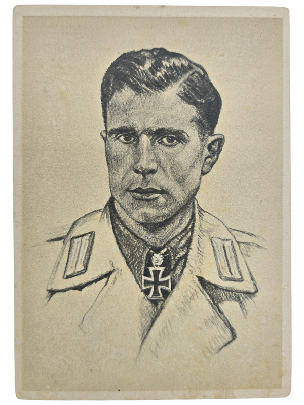Original WW2 German Postcard - Knights Cross Wearer Ritterkreuzträger Wachtmeister Hugo Primozic, Sturmgeschutz