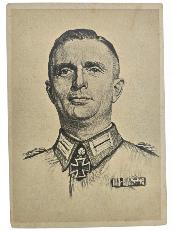 Original WW2 German Postcard - Knights Cross Wearer Ritterkreuzträger Major Ludwig Kirschner