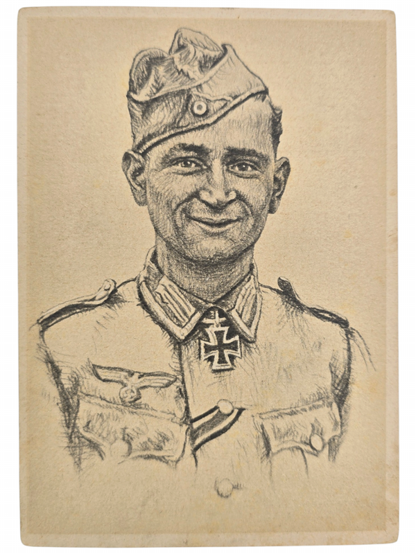 Original WW2 German Postcard - Knights Cross Wearer Ritterkreuzträger Obergefreiter Kurt Schaldach