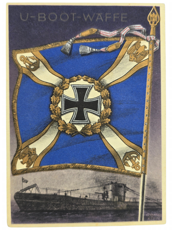 Original WW2 German Postcard - U Boot Waffe, Gottfried Klein