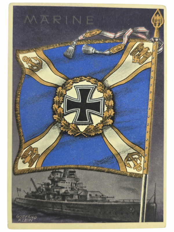 Original WW2 German Postcard - Marine, Gottfried Klein