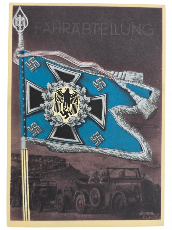 Original WW2 German Postcard - Fahrabteilung, Gottfried Klein