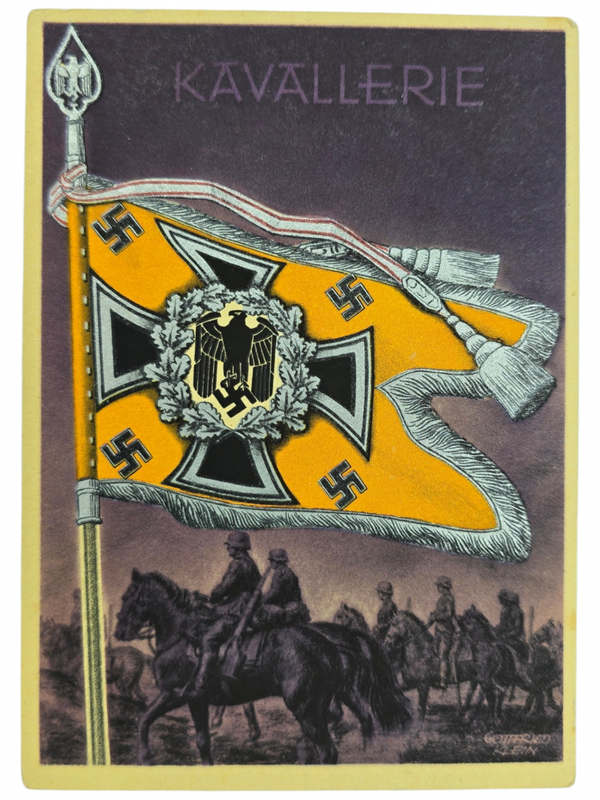 Original WW2 German Postcard - Kavallerie, Gottfried Klein