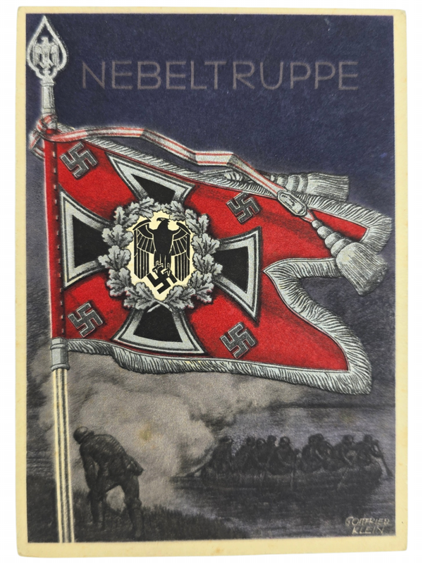 Original WW2 German Postcard - Nebeltruppe, Gottfried Klein
