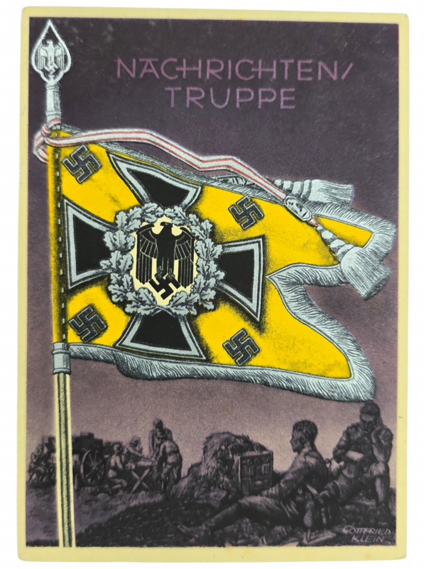 Original WW2 German Postcard - Nachrichtentruppe, Gottfried Klein