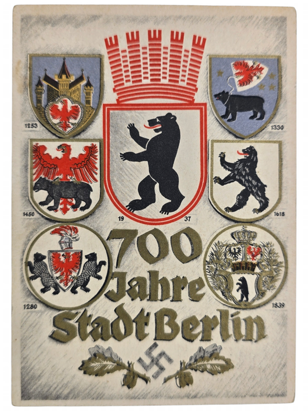 Original WW2 German Postcard - 700 Jahre Stadt Berlin (1937)