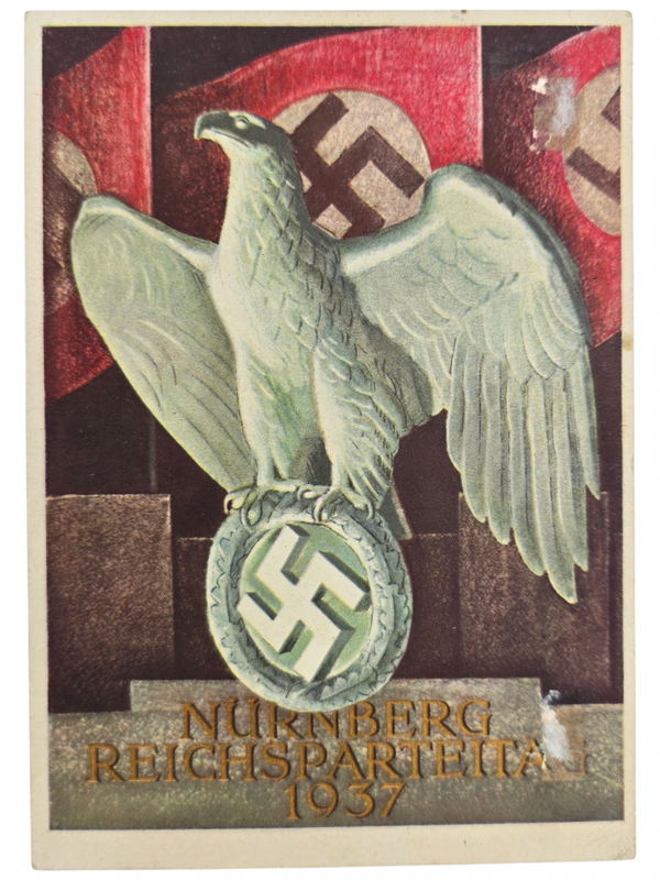 Original WW2 German Postcard - Festpostkarte Nürnberg Reichsparteitag der NSDAP (1937)