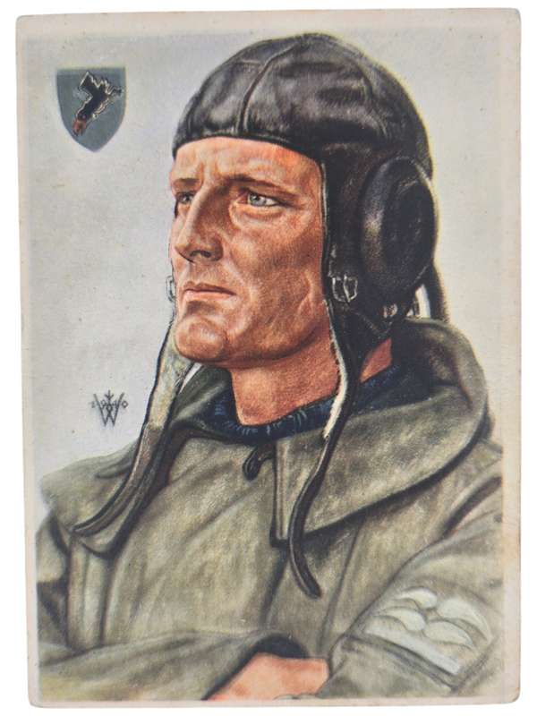 Original WW2 German Postcard - Luftwaffe Stukaflieger, W. Willrich