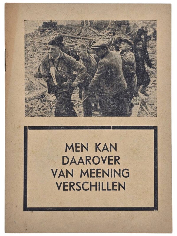 Original WW2 Flemish Collaboration Brochure - Men kan daarover van Meening verschillen (1943)