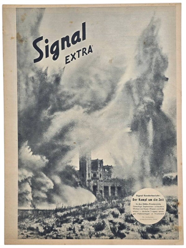 Original WW2 German Magazine - Signal Extra, Der Kampf um die Zeit, Normandy fights, St. Malo, Operation Overlord (1944)