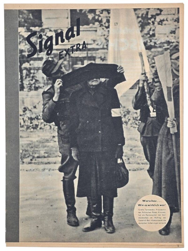 Original WW2 German Magazine - Signal Extra D4, Warschau... Wie es wirklich war! (1944)