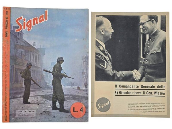 Original WW2 Italian Magazine - Signal No. 16, Italian language + add-on Himmler (1944)