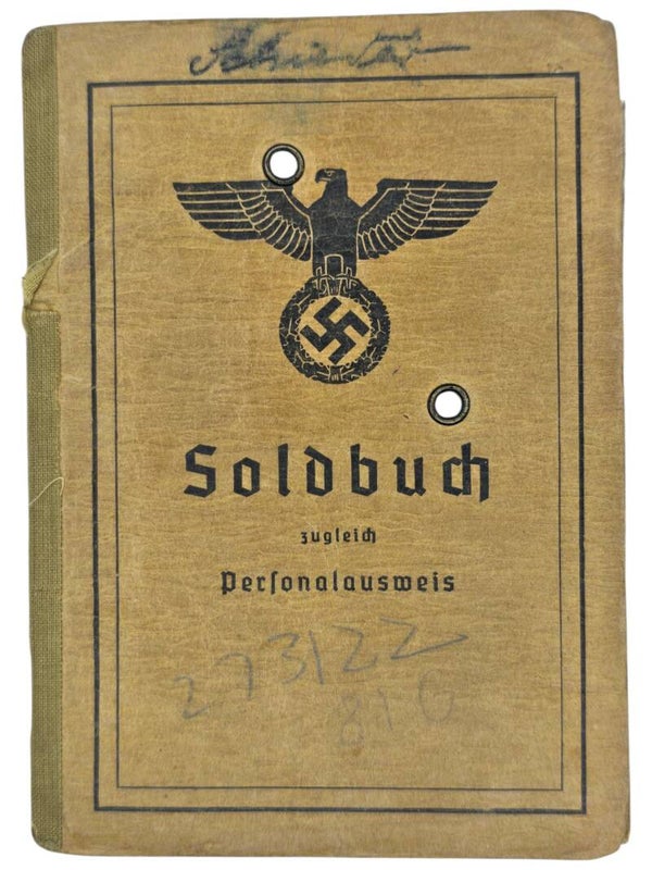 Original WW2 German Document - Soldbuch Baker Bäckerei Kompanie 809, Rostow, Eastern Front (1942 1946)