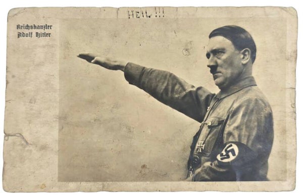 Original WW2 German Postcard - Reichskanzler Adolf Hitler, Alphen a/d Maas, Holland