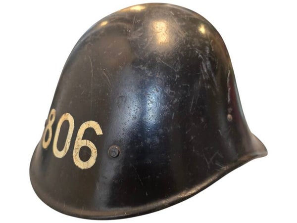 Original WW2 Dutch LBD Helmet - M33 Dutch Luchtbeschermingsdienst Helmet ''806''