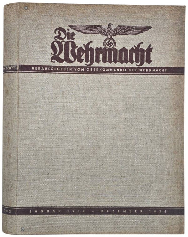 Original WW2 German Magazine - Die Wehrmacht 2 Jahrgang bound year (1938)