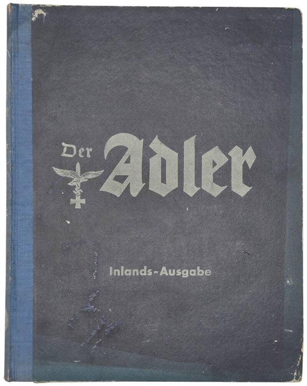 Original WW2 German Luftwaffe Magazine - Der Adler Inlands Ausgabe bound year (1942)