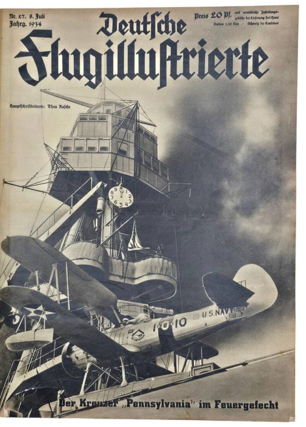 Original WW2 German Aviation Magazine - Deutsche Flugillustrierte Bound half-year, 27/52 (1934)
