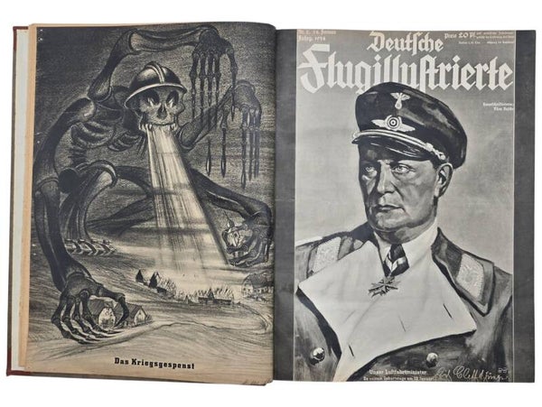 Original WW2 German Aviation Magazine - Deutsche Flugillustrierte Bound half-year, 1/26 (1934)