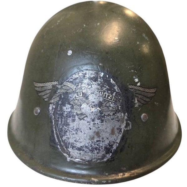 Original WW2 Dutch Helmet - M27 ''33DB'' Luftschutz, III-4-RA Rijdende Artillerie (1934)