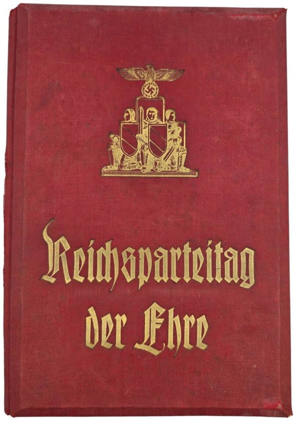 Original WW2 German Book - 3D album Reichsparteitag der Ehre, Heinrich Hoffmann, Raumbild Verlag, Signed Wilhelm Ohnesorge! (1936)