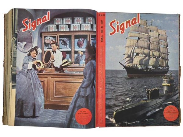 Original WW2 German Magazine - Signal complete (!!) bound year (1944)