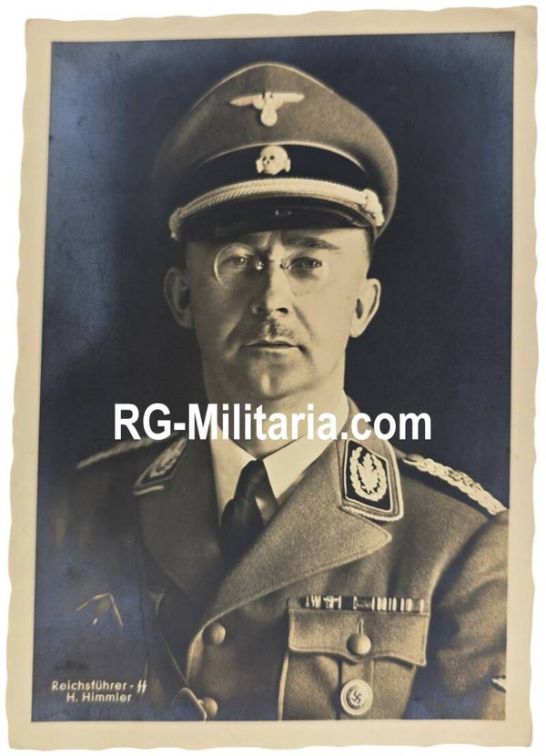 Original WW2 German Postcard - Reichsführer SS Heinrich Himmler