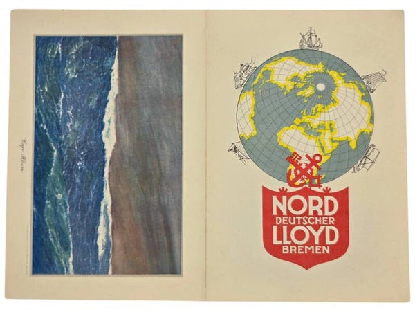 Original German Document - Norddeutscher Lloyd Bremen, SS Berlin, menu card (1930)