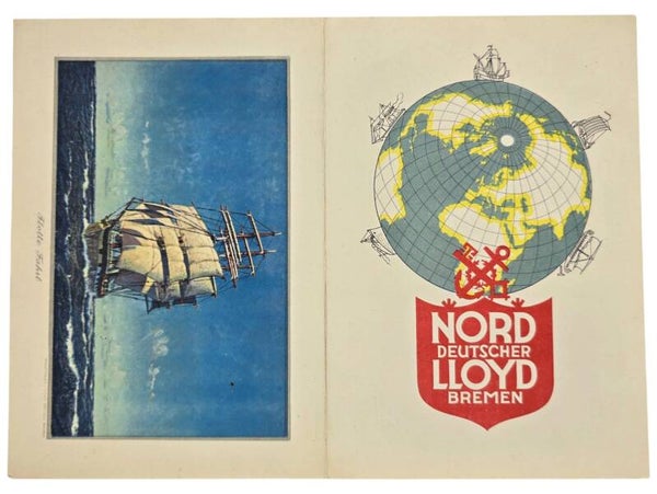 Original German Document - Norddeutscher Lloyd Bremen, SS Berlin, menu card (1930)