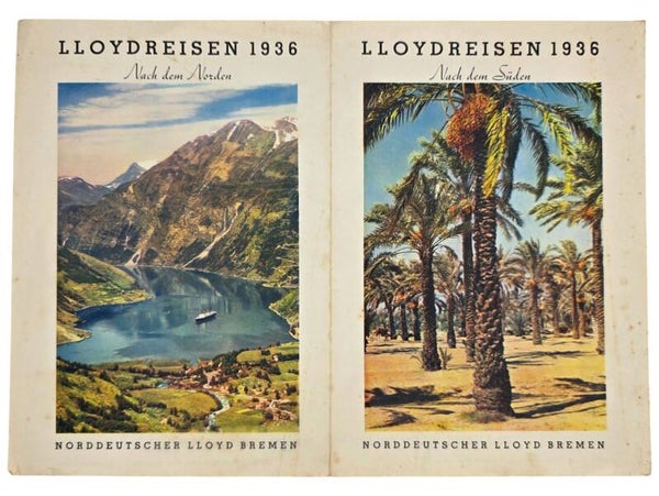 Original WW2 German Document - Norddeutscher Lloyd Bremen, Lloydreisen (1936)