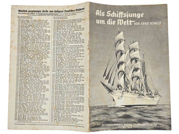 Original WW2 German KDF Brochure - Als Schiffsjunge um die Welt, Ernst Schulze