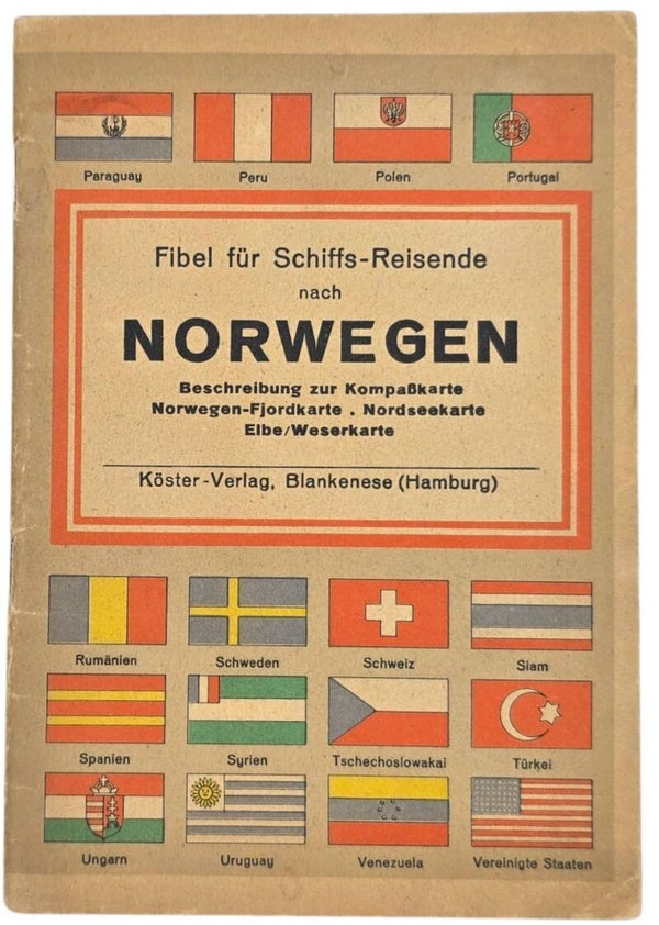 Original WW2 German KDF Brochure - Fibel für Schiffsreisende nach Norwegen, mit KDF
