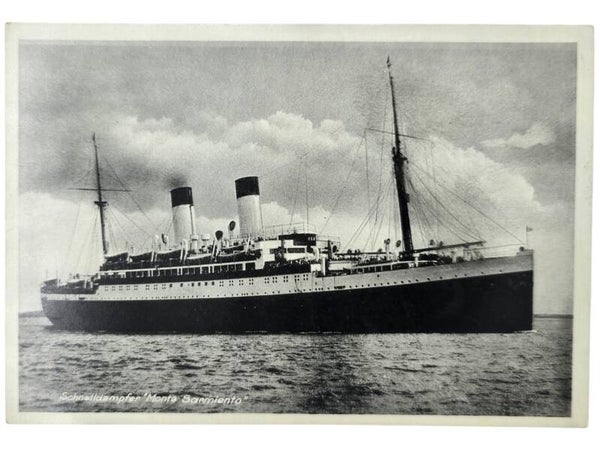 Originele Duitse Postkaart - HSDG Hamburg-Süd, MS Monte Sarmiento schip