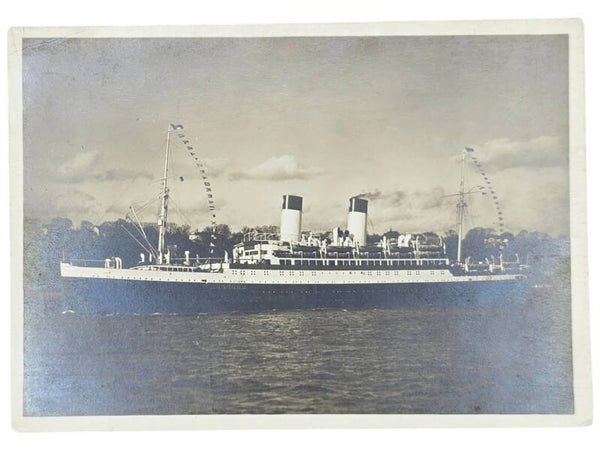 Original German Postcard - HSDG Hamburg-Süd, SS Monte Olivia ship (1933)