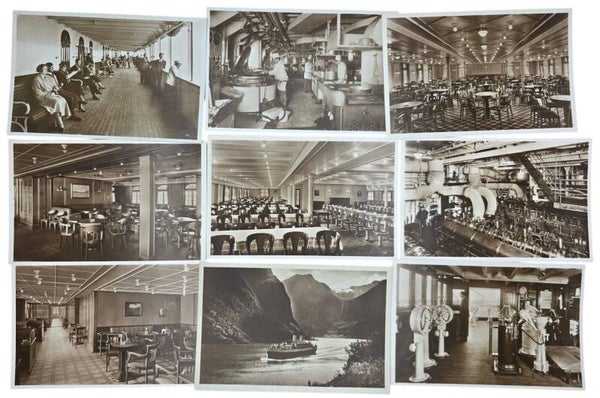 Original German Postcard - HSDG Hamburg-Süd, SS Monte Olivia, postcard series