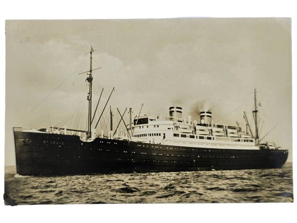 Original WW2 German Postcard - HAPAG Hamburg Amerika Linie, MS St. Louis ship