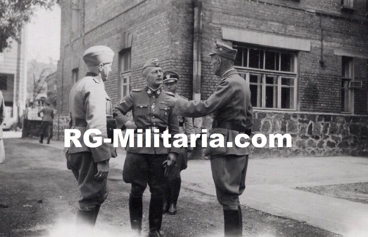 Max Simon Original WW2 German Waffen SS Photo - Totenkopf SS-Gruppenführer Max Simon