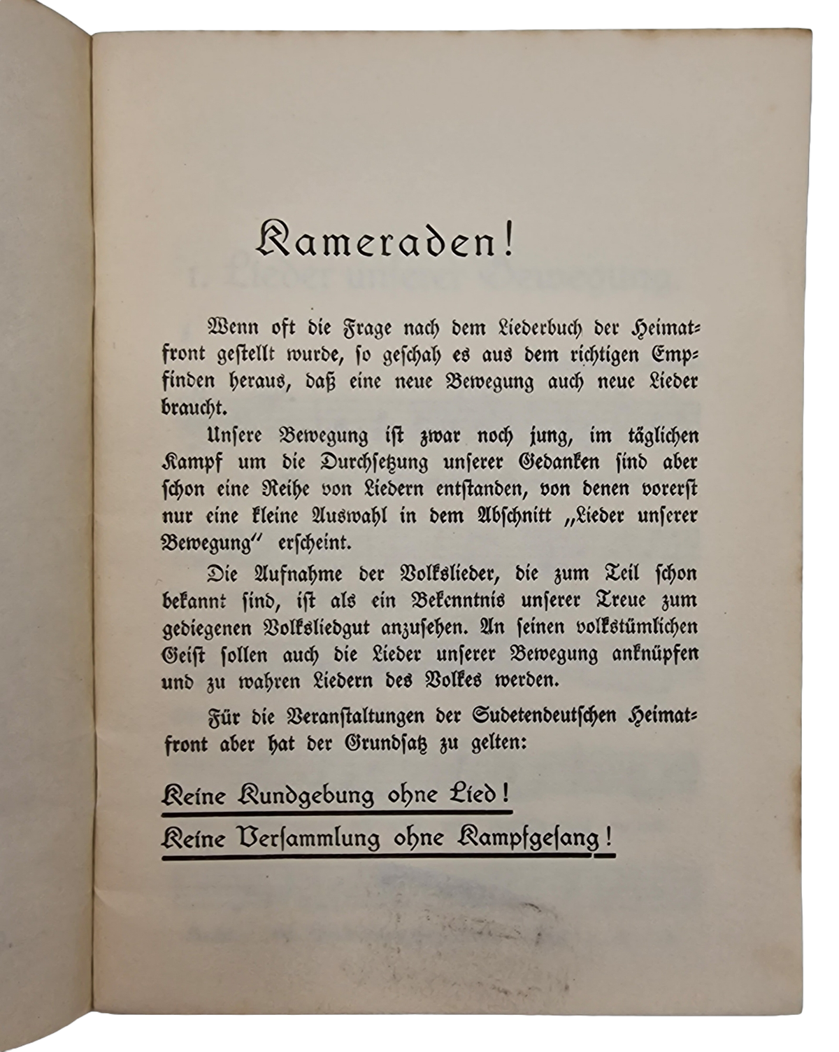 Original WW2 German Brochure - Wir marschieren Liederbuch der ...