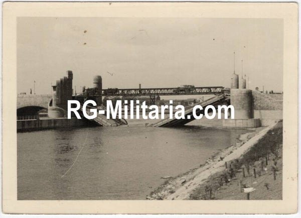 Original WW2 German Photo - Repaired St. Servaas Bridge in Maastricht, Holland (1940)