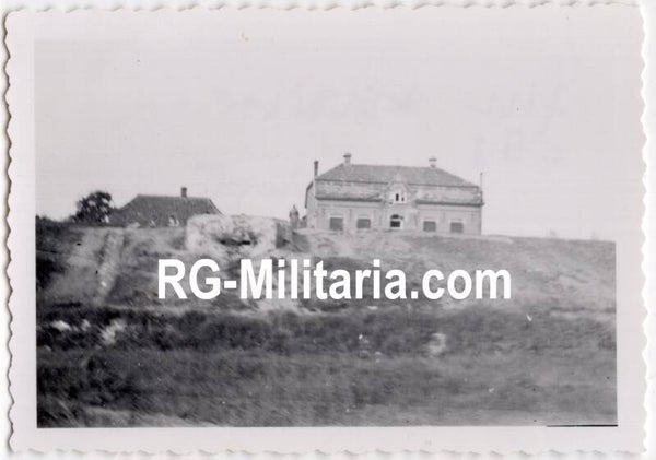 Original WW2 German Photo - Destroyed Dutch bunker, Grebbelinie, Holland, May (1940)