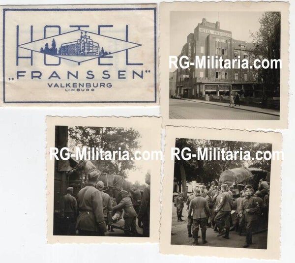 Original WW2 German Photo - Wehrmacht soldiers in Valkenburg ad Geul, Limburg, Holland (1940)