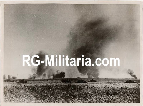 Original WW2 German Press Photo - Panzer IV tank near Rostow, Eastern Front (1942)